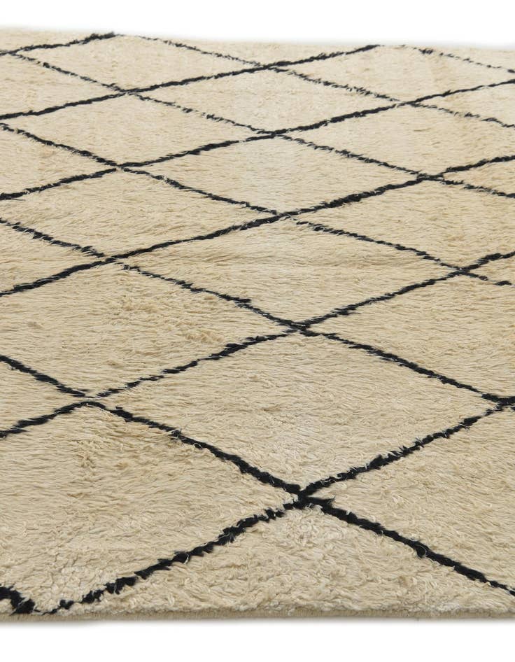 Detail image of 6' 1 x 9' 4  Hand Knotted Moroccan Wool Rug