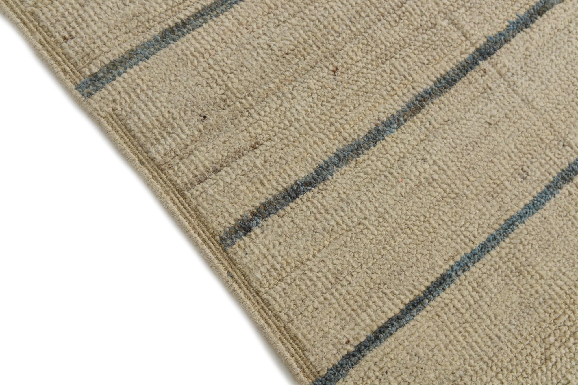 9' x 12' 6 Hand Knotted Moroccan Wool Rug