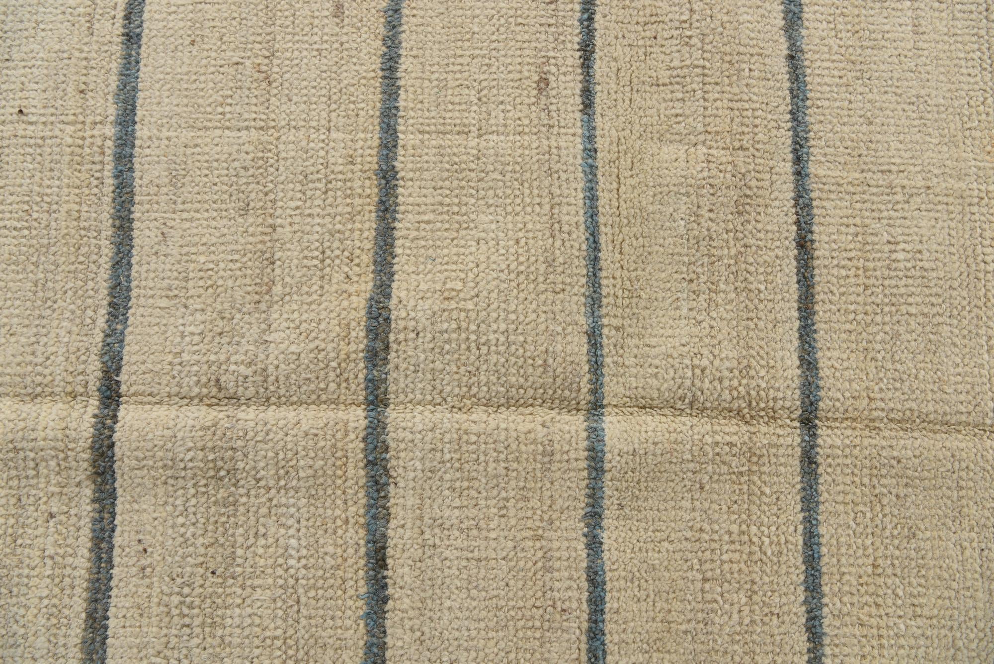 9' x 12' 6 Hand Knotted Moroccan Wool Rug
