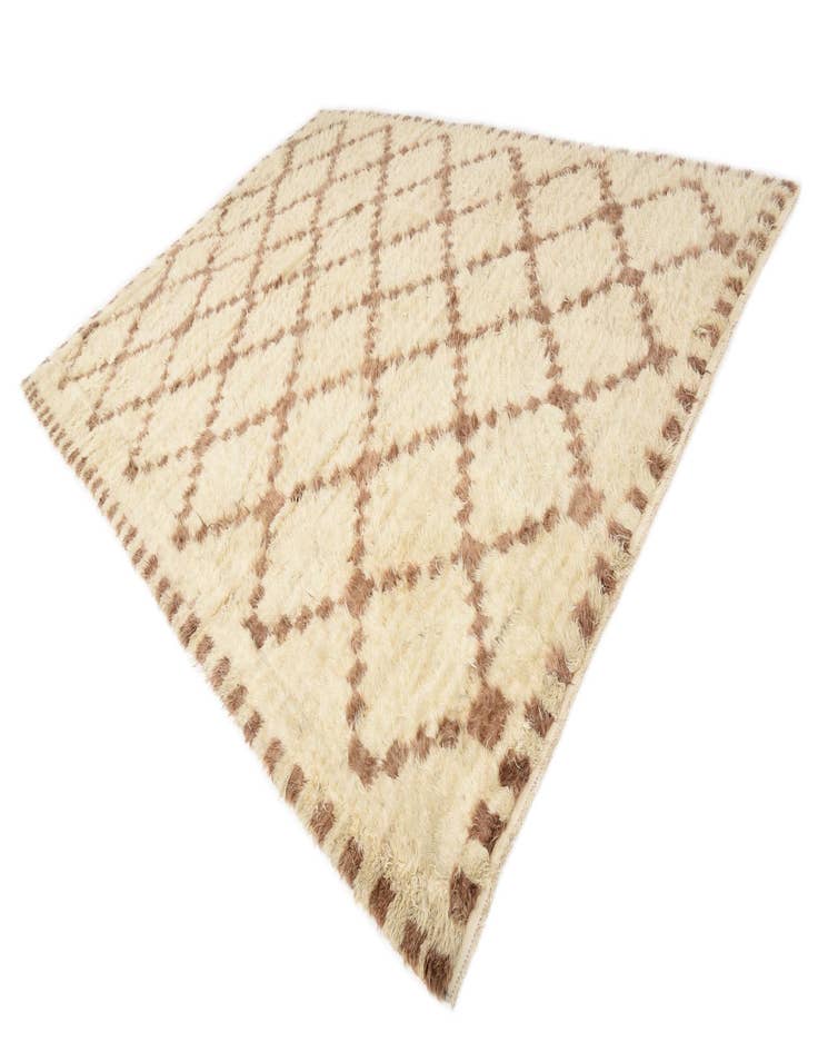 Detail image of 9' 10 x 13' 8  Hand Knotted Moroccan Wool Rug