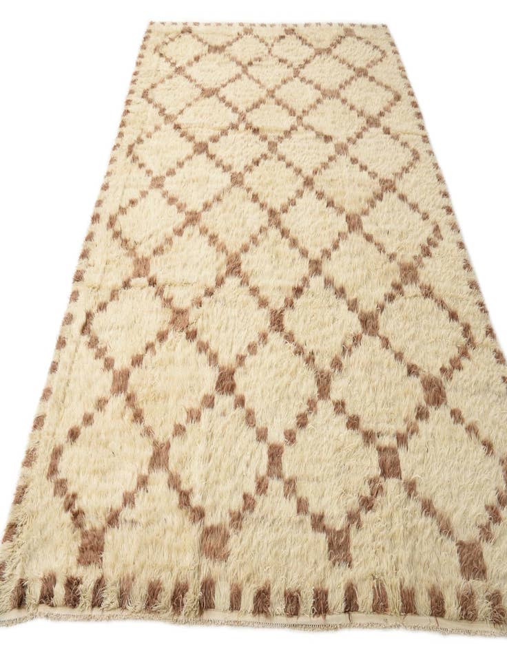 Detail image of 9' 10 x 13' 8  Hand Knotted Moroccan Wool Rug