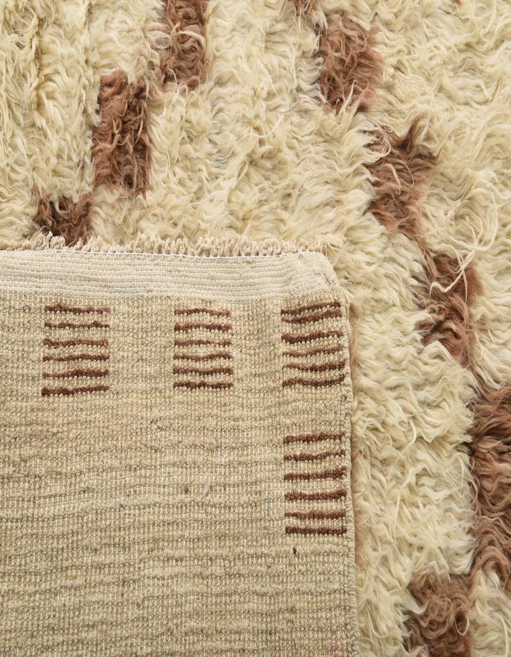 Detail image of 9' 10 x 13' 8  Hand Knotted Moroccan Wool Rug