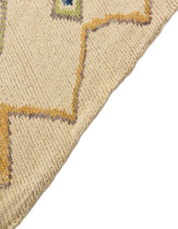 Detail image of 5' 9 x 8' 3  Hand Knotted Moroccan Wool Rug