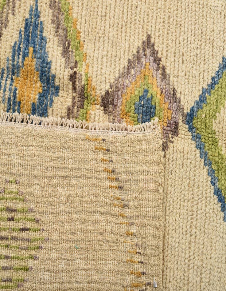 Detail image of 5' 9 x 8' 3  Hand Knotted Moroccan Wool Rug