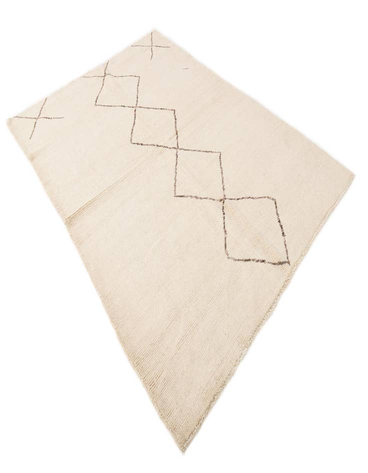 Detail image of 5' 8 x 7' 10  Hand Knotted Moroccan Wool Rug