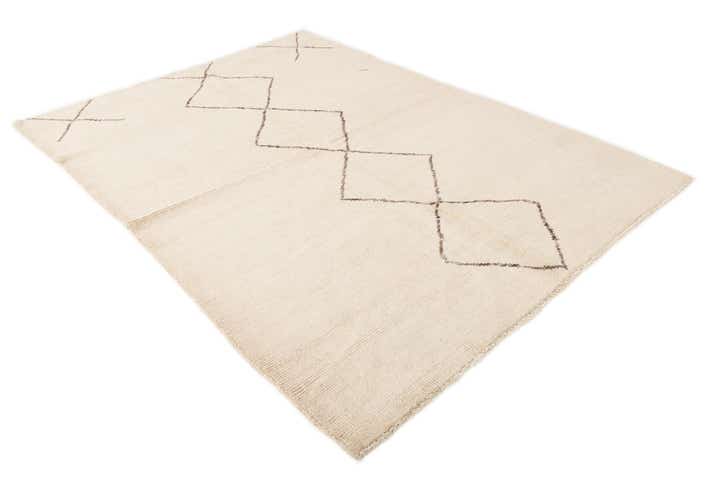 5' 8 x 7' 10 Hand Knotted Moroccan Wool Rug