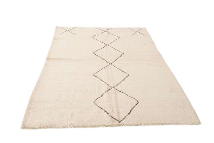 5' 8 x 7' 10 Hand Knotted Moroccan Wool Rug