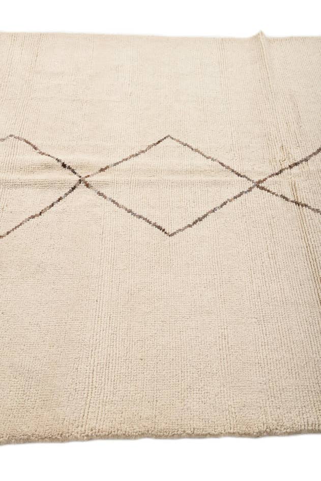 Detail image of 5' 8 x 7' 10 Hand Knotted Moroccan Wool Rug