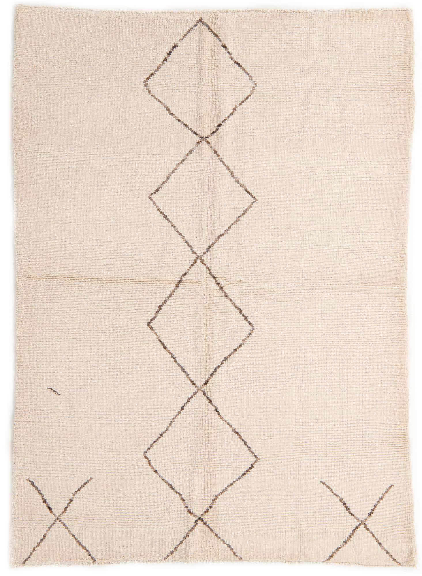 5' 8 x 7' 10 Hand Knotted Moroccan Wool Rug