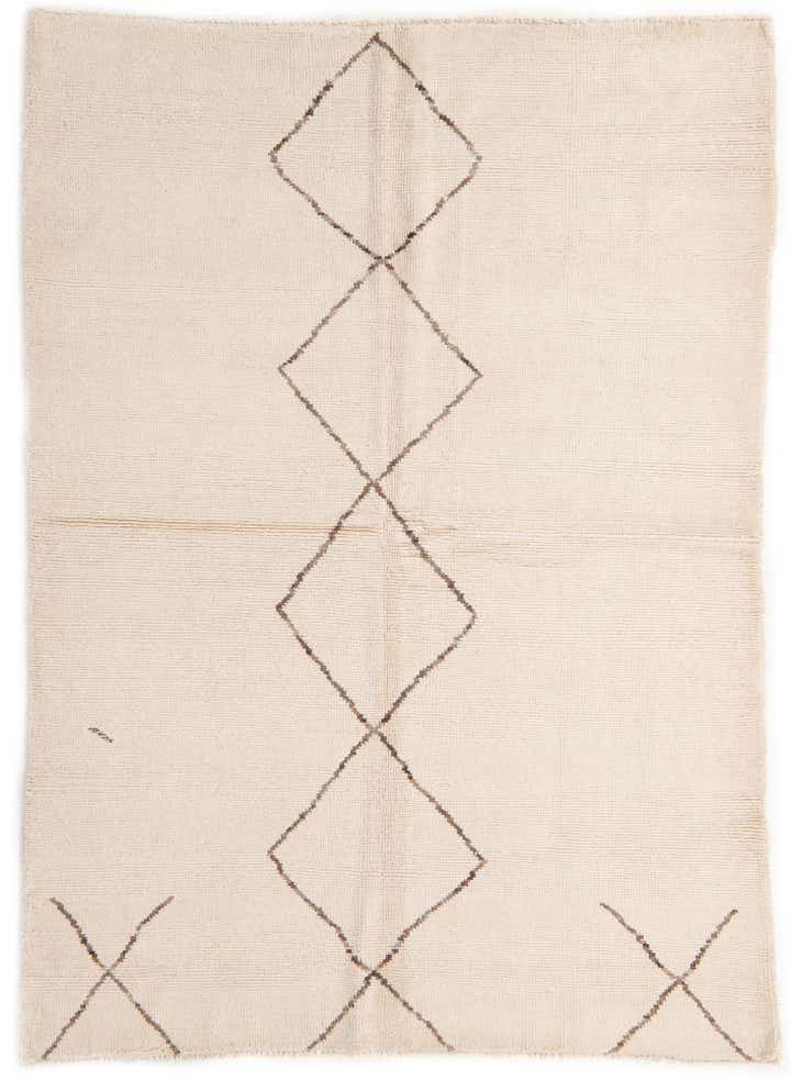 5' 8 x 7' 10 Hand Knotted Moroccan Wool Rug