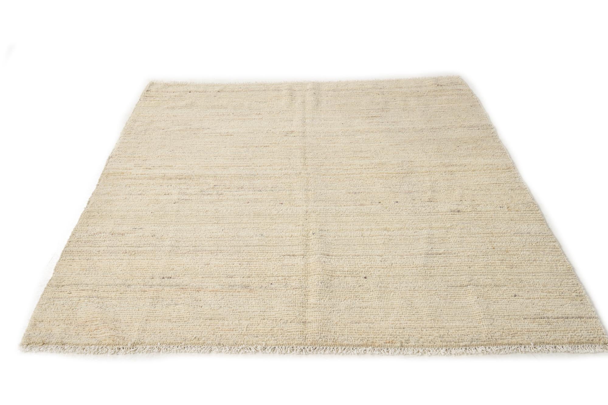 5' 8 x 6' 7 Hand Knotted Moroccan Wool Rug