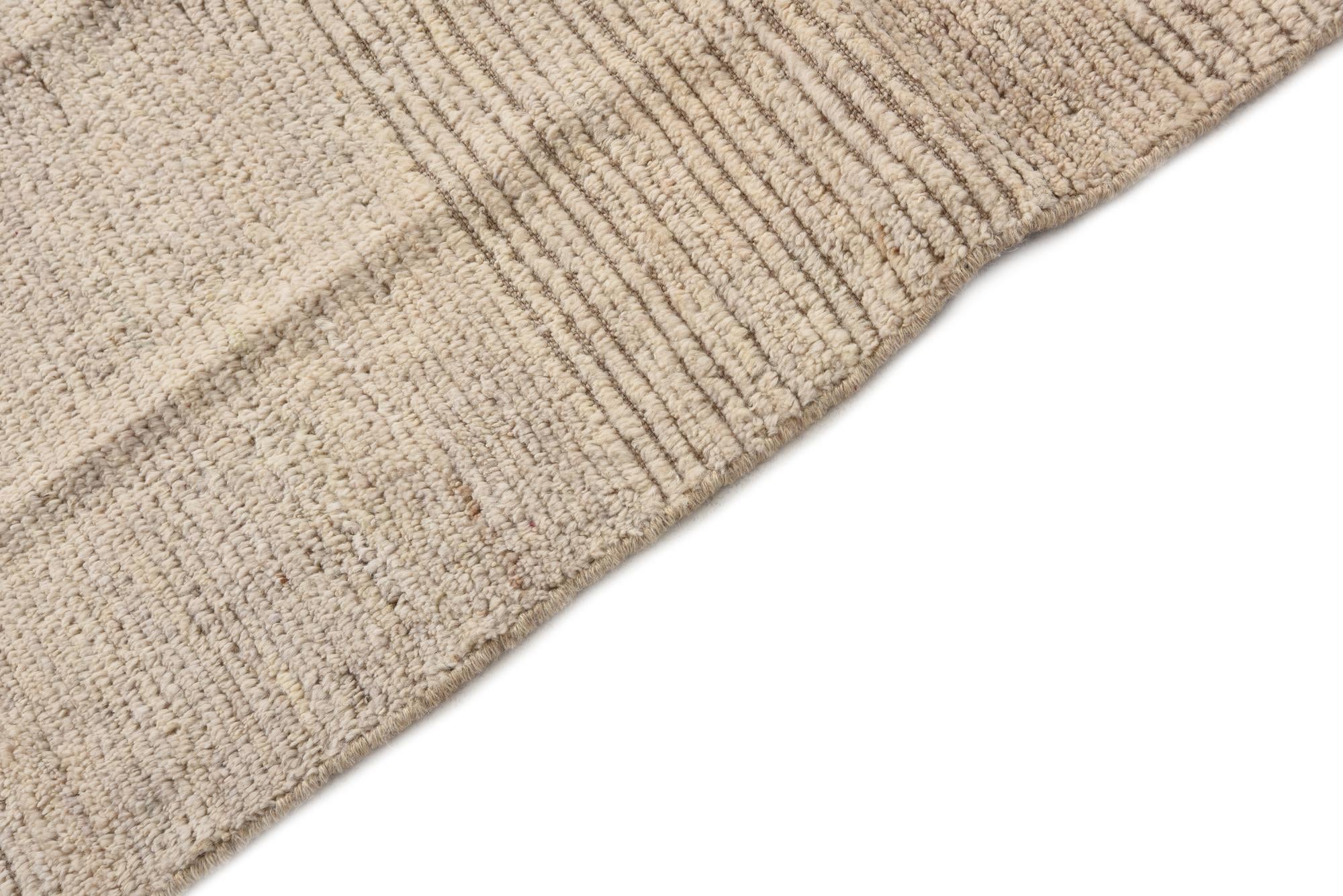 5' 9 x 8' Hand Knotted Moroccan Wool Rug