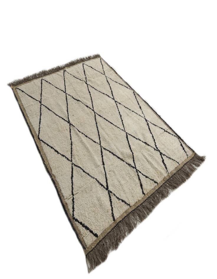 Detail image of 5' 5 x 6' 10  Hand Knotted Moroccan Wool Rug