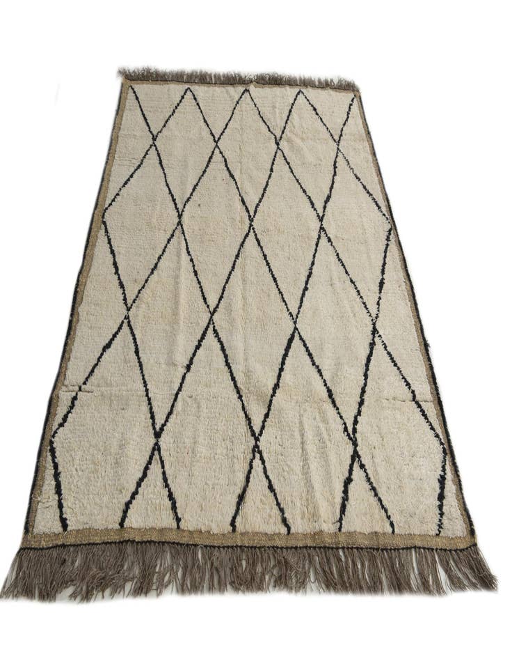 Detail image of 5' 5 x 6' 10  Hand Knotted Moroccan Wool Rug