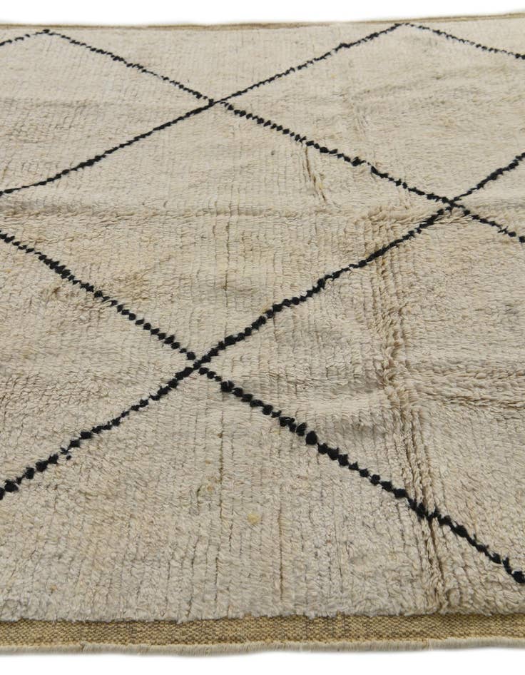 Detail image of 5' 5 x 7' 1  Hand Knotted Moroccan Wool Rug