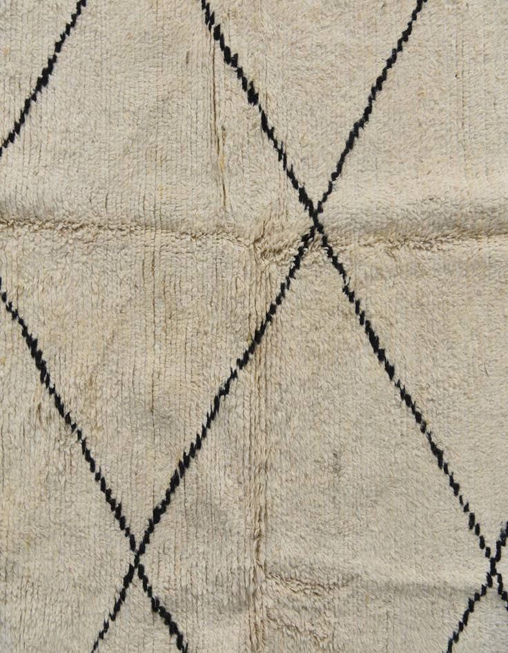 Detail image of 5' 5 x 7' 1  Hand Knotted Moroccan Wool Rug