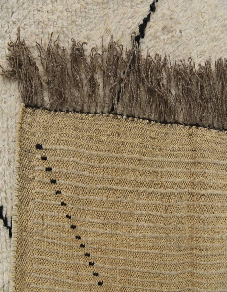 Detail image of 5' 5 x 7' 1  Hand Knotted Moroccan Wool Rug