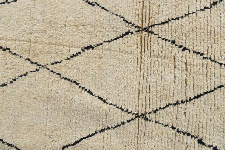 6' 3 x 9' Hand Knotted Moroccan Wool Rug