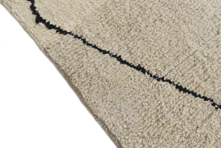 5' 2 x 6' 10 Hand Knotted Moroccan Wool Rug