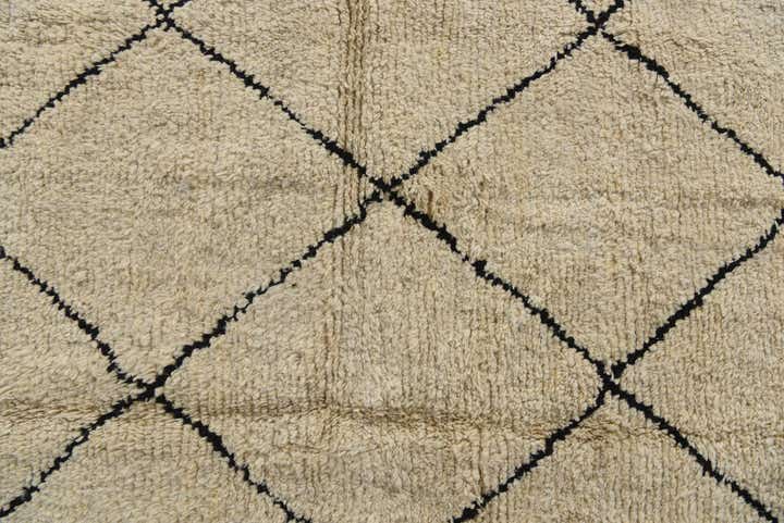 8' x 10' 2 Hand Knotted Moroccan Wool Rug