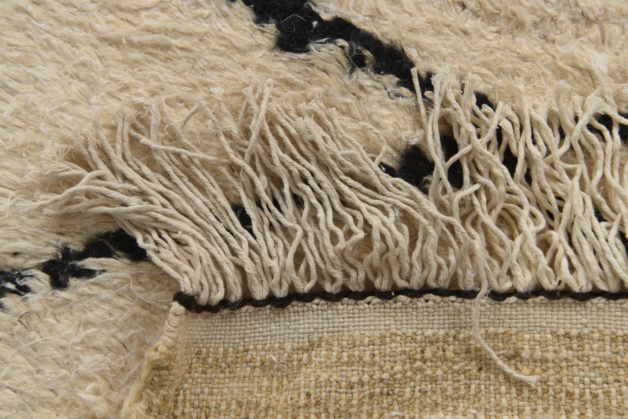 6' 2 x 10' Hand Knotted Moroccan Wool Rug