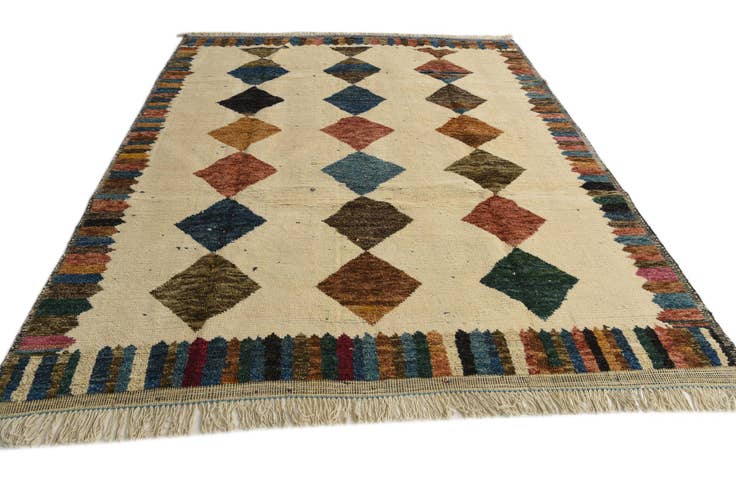 Detail image of 8' x 10' 2 Hand Knotted Moroccan Wool Rug