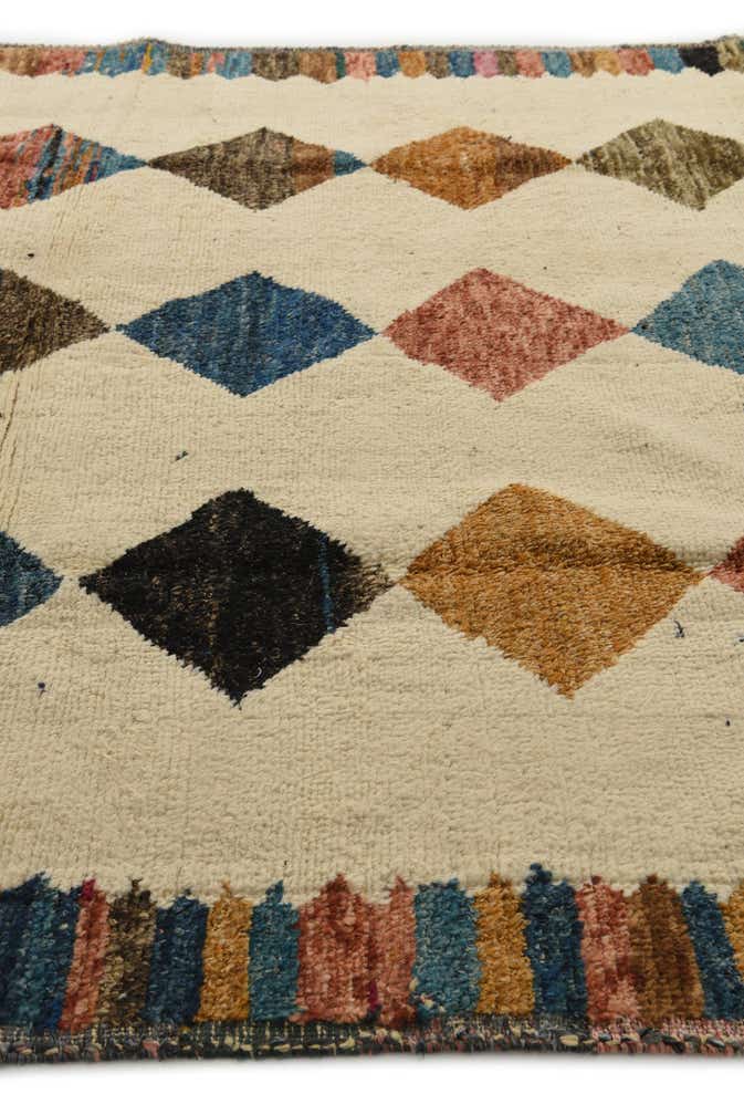 8' x 10' 2 Hand Knotted Moroccan Wool Rug