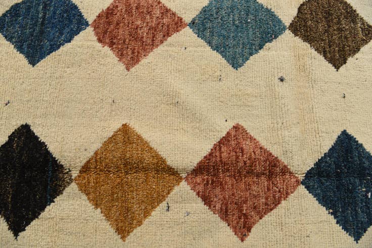 Detail image of 8' x 10' 2 Hand Knotted Moroccan Wool Rug