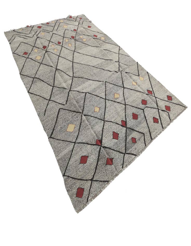 Detail image of 7' x 10'  Hand Woven Moroccan Wool Rug