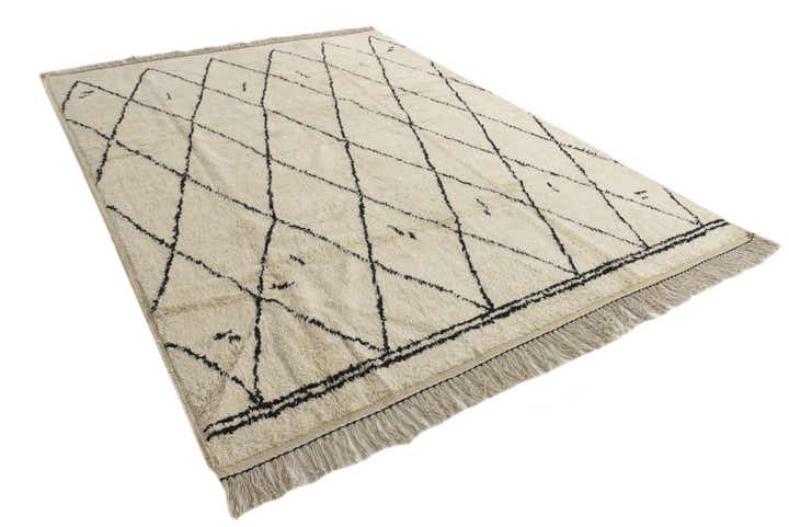 7' 10 x 10' 5 Hand Knotted Moroccan Wool Rug