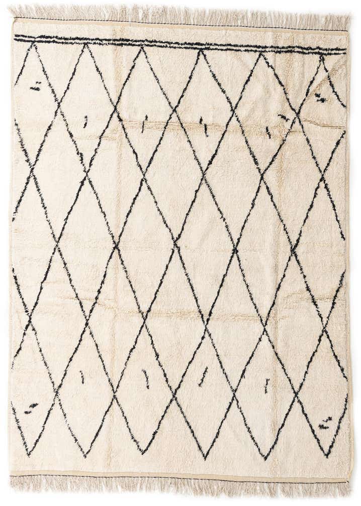 7' 10 x 10' 5 Hand Knotted Moroccan Wool Rug