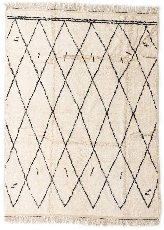 Detail image of 7' 10 x 10' 5 Hand Knotted Moroccan Wool Rug