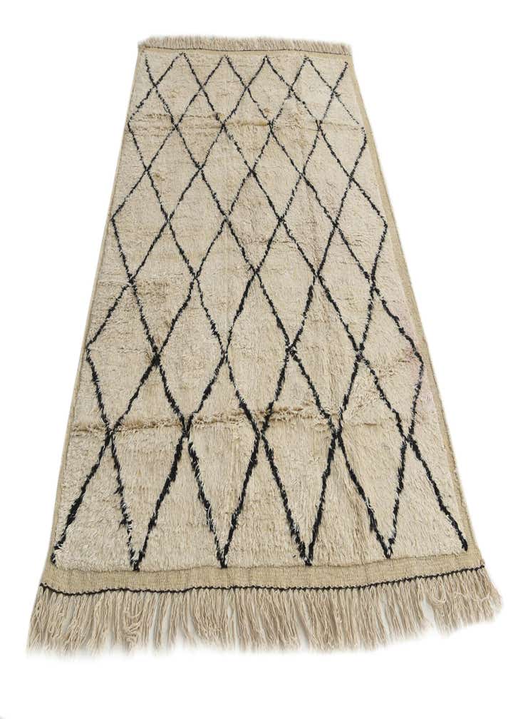 5' 3 x 7' 5 Hand Knotted Moroccan Wool Rug