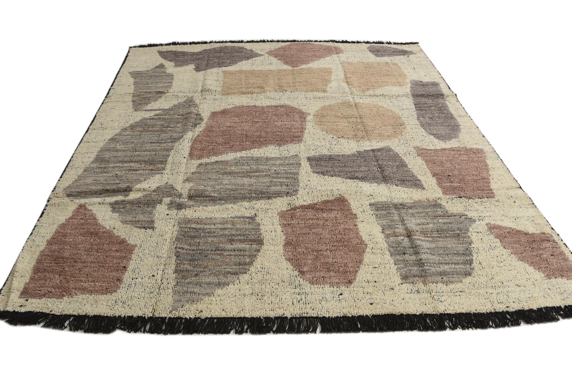 8' 5 x 9' 4 Hand Knotted Moroccan Wool Rug