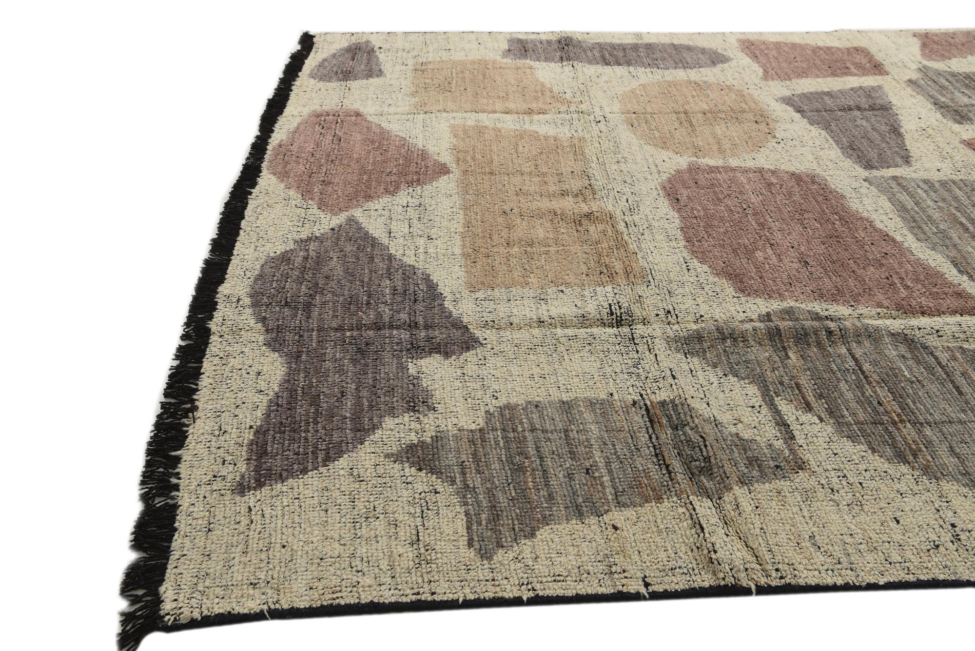 8' 5 x 9' 4 Hand Knotted Moroccan Wool Rug