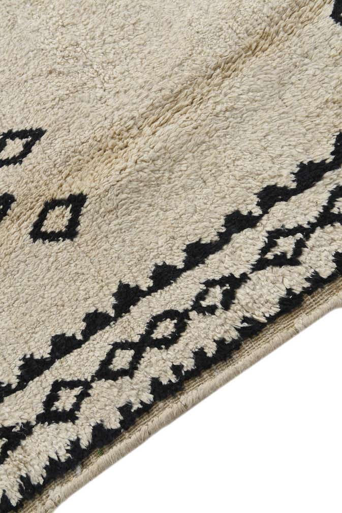 6' 2 x 9' 3 Hand Knotted Moroccan Wool Rug