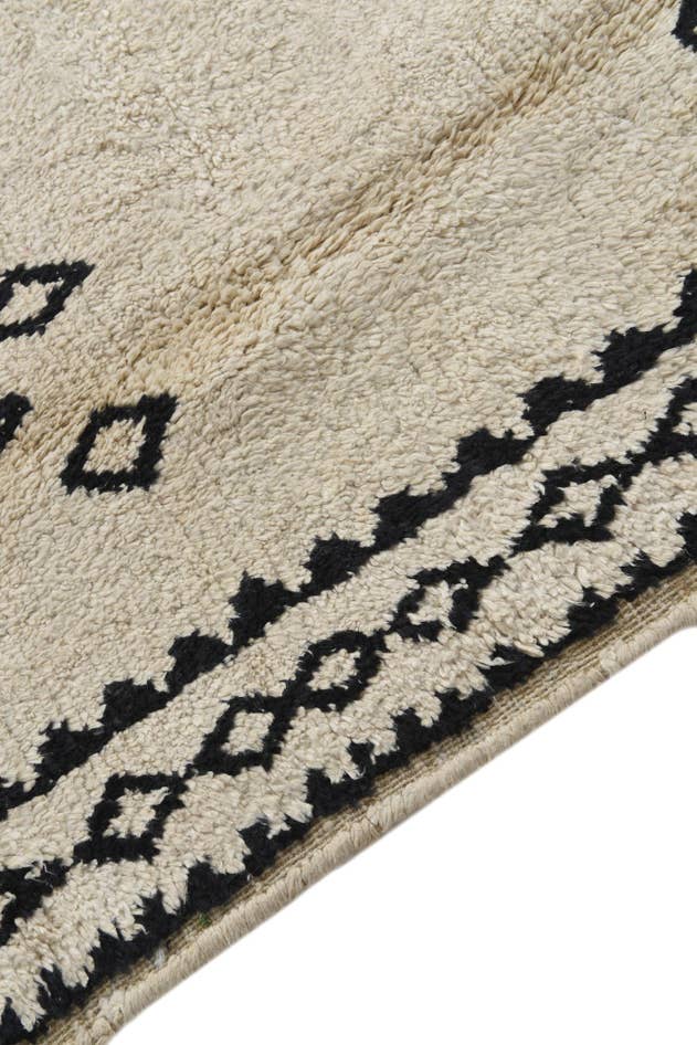Detail image of 6' 2 x 9' 3 Hand Knotted Moroccan Wool Rug
