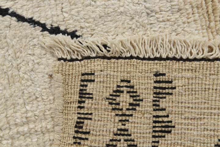 6' 2 x 9' 3 Hand Knotted Moroccan Wool Rug