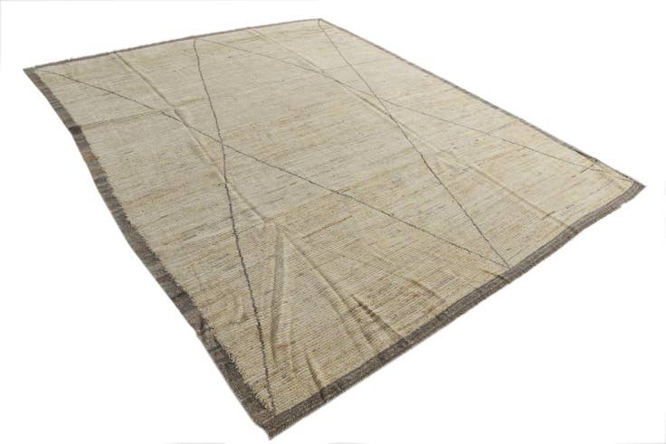 Detail image of 8' 1 x 10' 2 Hand Knotted Moroccan Wool Rug