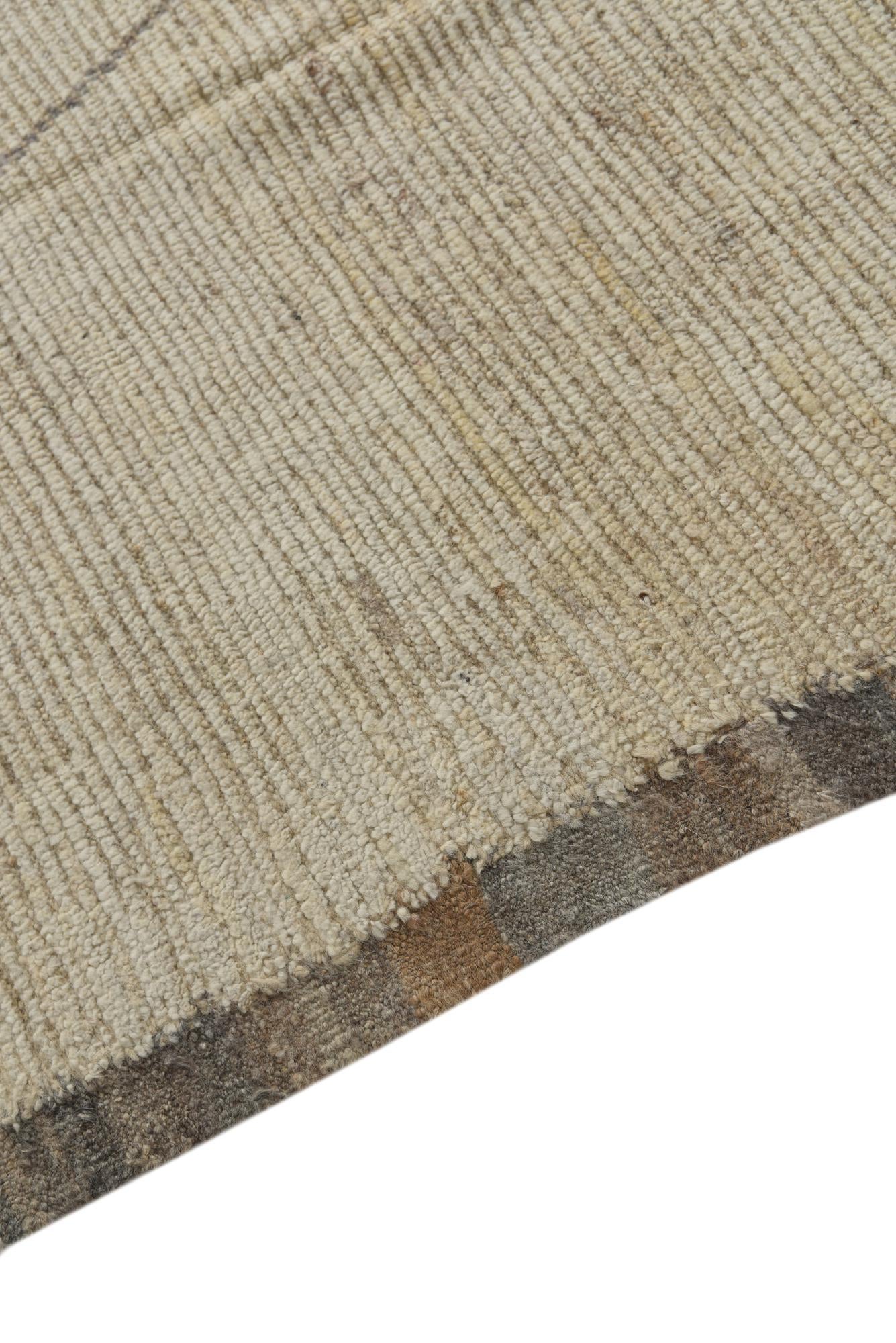 8' 1 x 10' 2 Hand Knotted Moroccan Wool Rug