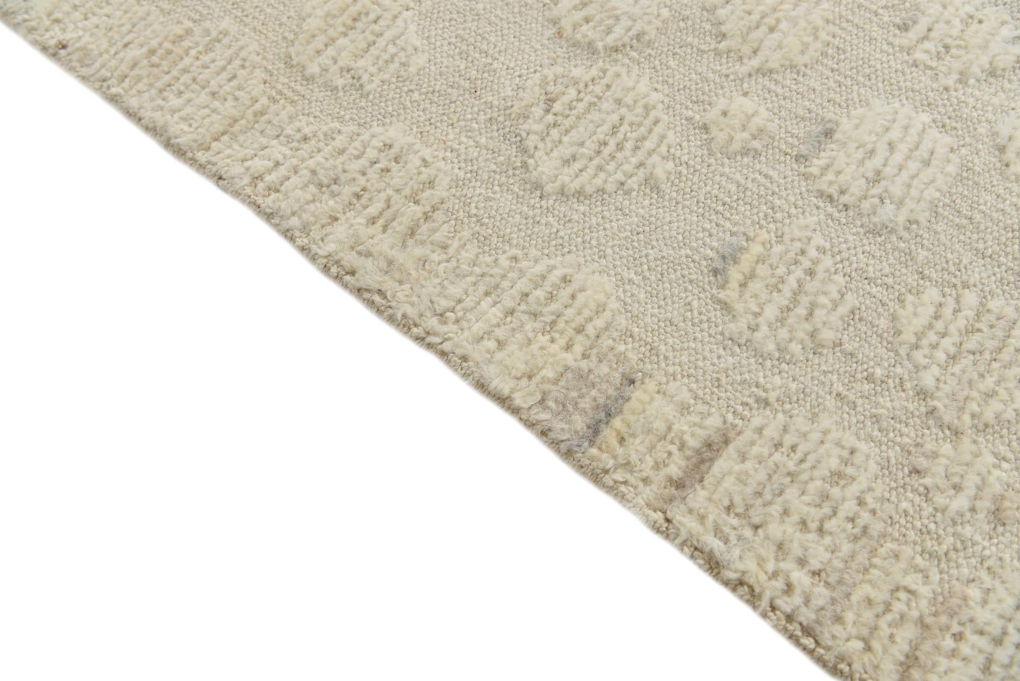 8' 1 x 10' 3 Hand Knotted Moroccan Wool Rug