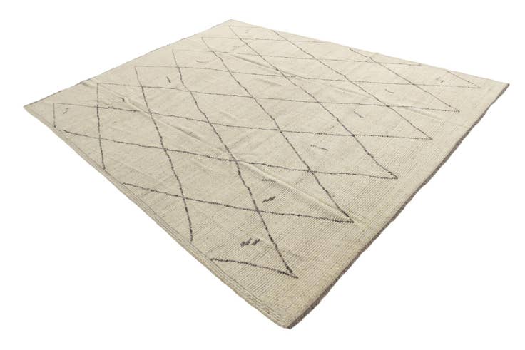 Detail image of 8' 1 x 10' 1 Hand Knotted Moroccan Wool Rug