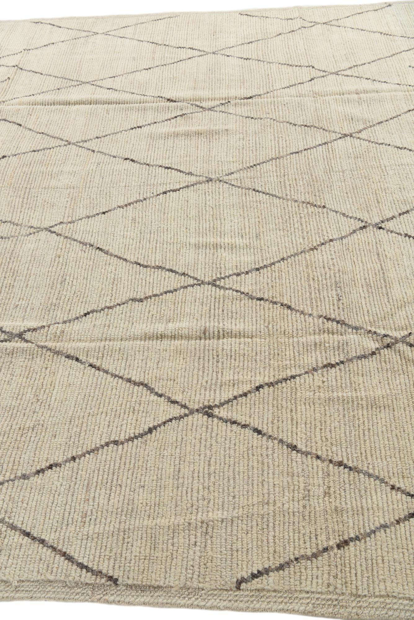 8' 1 x 10' 1 Hand Knotted Moroccan Wool Rug