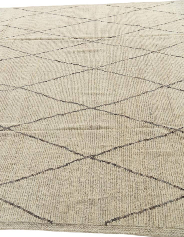 Detail image of 8' 1 x 10' 1  Hand Knotted Moroccan Wool Rug