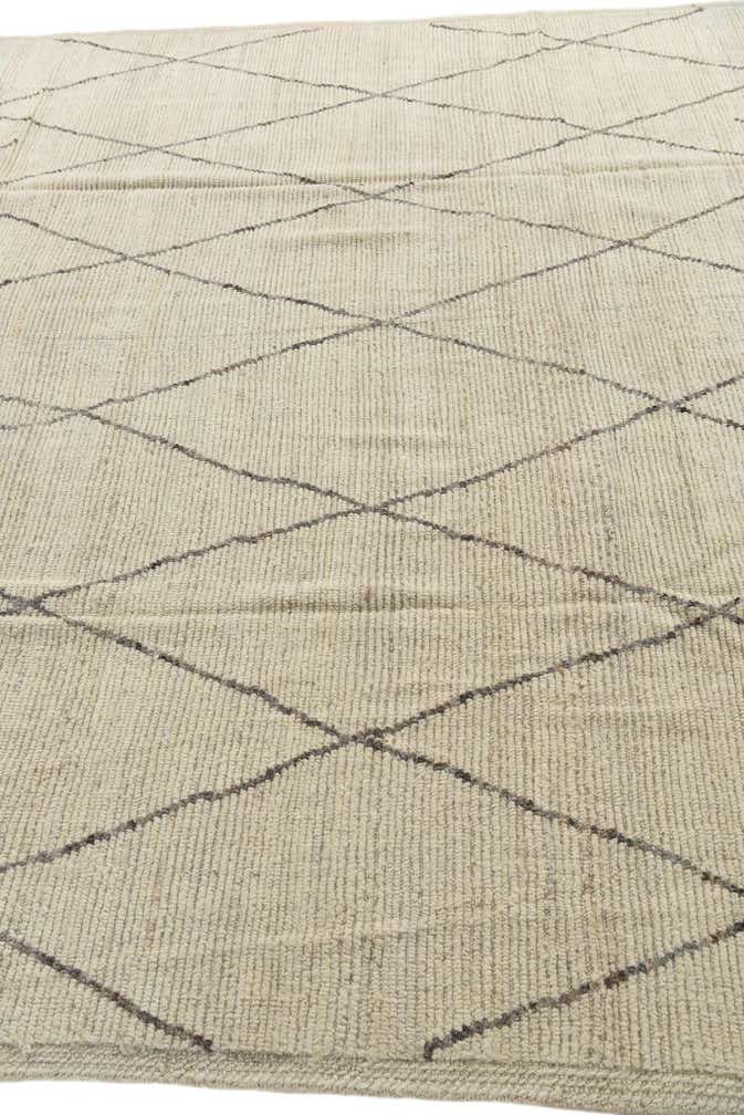 8' 1 x 10' 1 Hand Knotted Moroccan Wool Rug