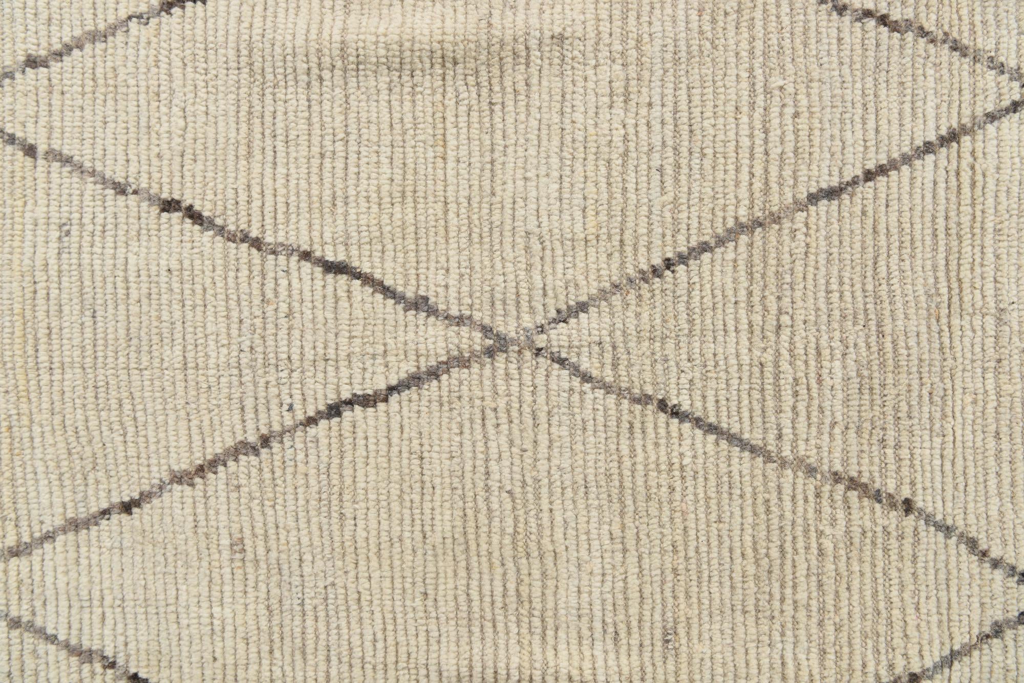 8' 1 x 10' 1 Hand Knotted Moroccan Wool Rug