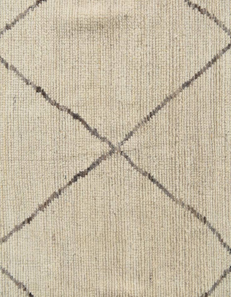 Detail image of 8' 1 x 10' 1  Hand Knotted Moroccan Wool Rug