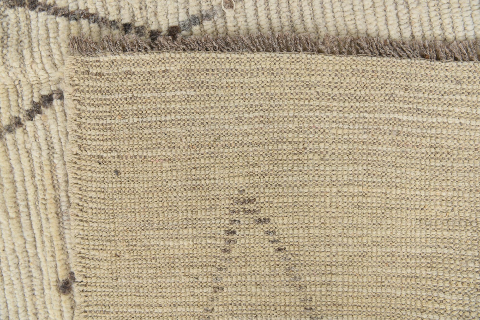 8' 1 x 10' 1 Hand Knotted Moroccan Wool Rug