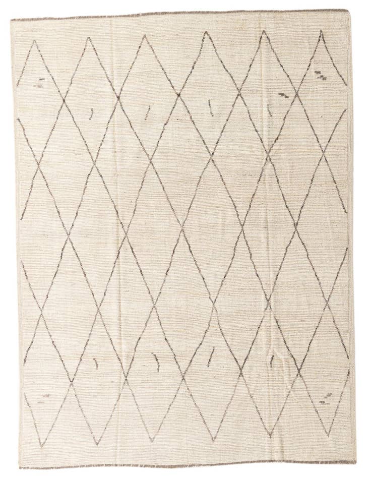 Detail image of 8' 1 x 10' 1 Hand Knotted Moroccan Wool Rug