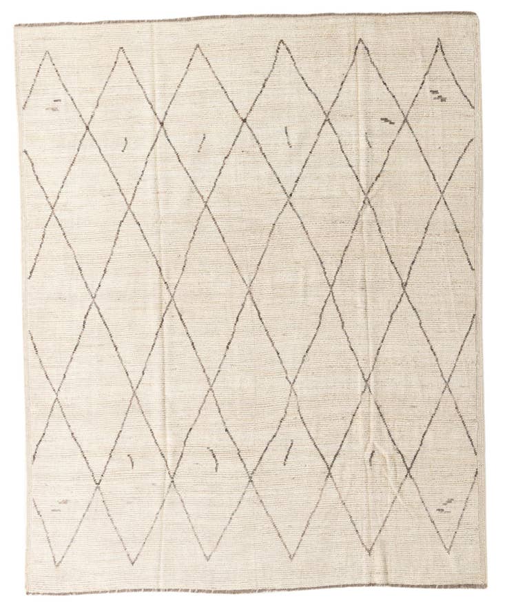 Detail image of 8' 1 x 10' 1 Hand Knotted Moroccan Wool Rug